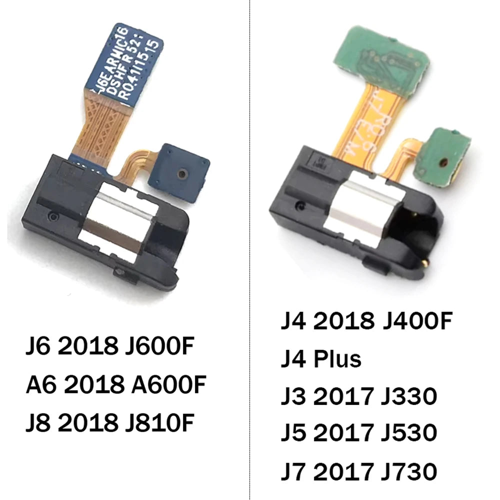 Earphone Headphone Audio Jack Micophone Flex Cable For Samsung J4 J6 J8 A6 2018 Plus J600 J400 J810 A600 J3 J5 J7 2017 J530 J730 Samsung phone repair parts