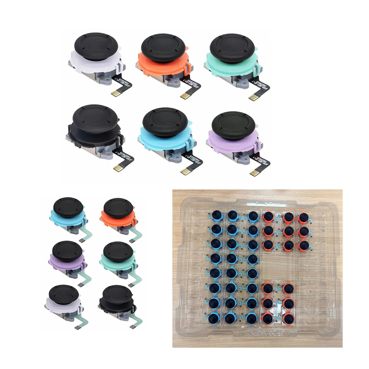 10PCS GINFULL TMR Electromagnetic Joystick For NS2 Switch 2 Controller Anti-Drift 3D Analog Thumb Stick For Joy Con 2 L R Rocker Game console repair parts