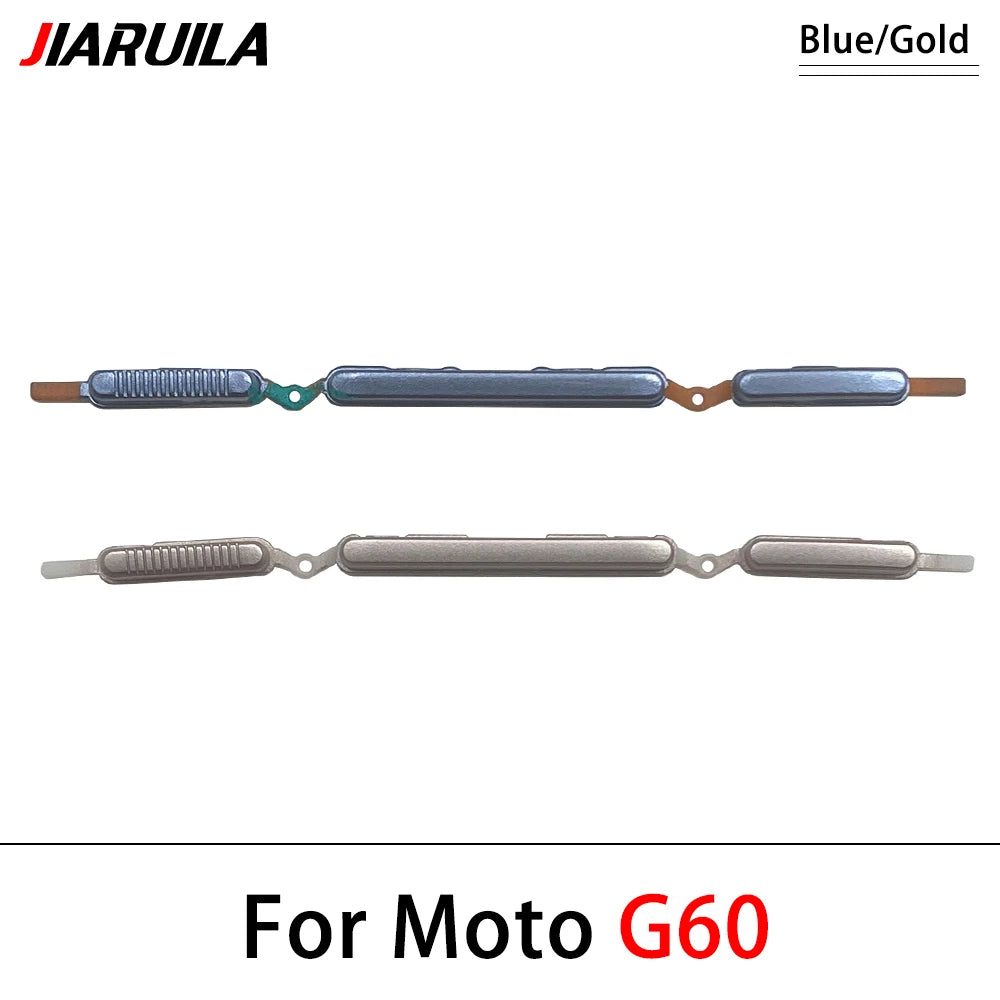 10Pcs/Lot, New For Motorola For Moto G10 G20 G30 G60 G60s G31 G71 G51 5G Power Volume Side Button Key Replacement Parts Motorola phone repair parts