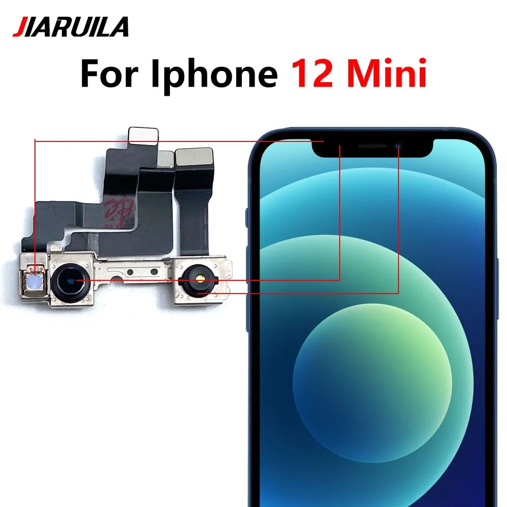 New Front Camera For IPhone 11 12 13 14 15 Pro Max Plus Mini Front Camera Flex Cable iPhone phone repair parts