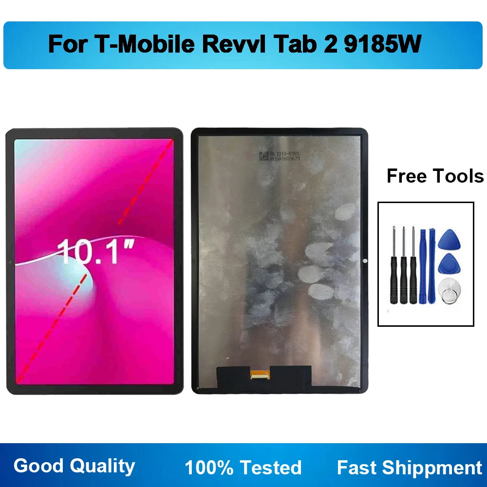 For T-Mobile Revvl Tab 2 2025 Model: 9185W Tablet 10.1 Inch  LCD Display Touch Screen Digitizer Replacement Tablet repair parts