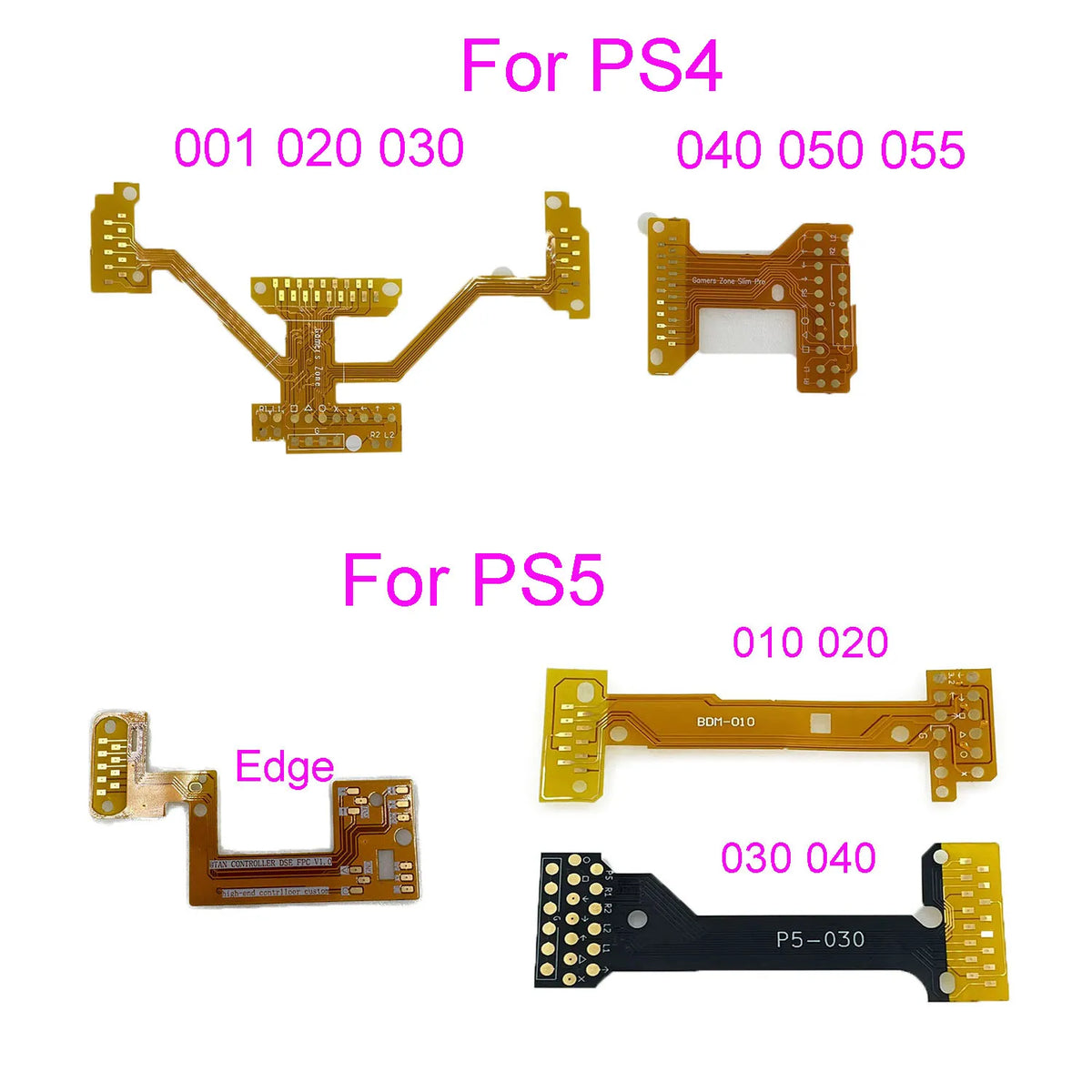 For PS4 PS5 DS5 Edge Controller  Remapper V3 V1  SLIM PRO Mod Chip JDM-040-50-55 010 020 030 Ribbon Cable Game console repair parts