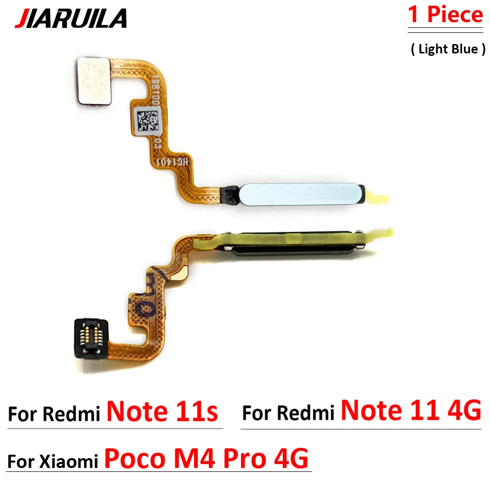 New Home Button FingerPrint Touch ID Sensor Flex Cable For Xiaomi Poco M4 Pro 4G 5G / Redmi Note 11 11s Pro Plus 4G 5G  Xiaomi  Xiao mi phone repair parts