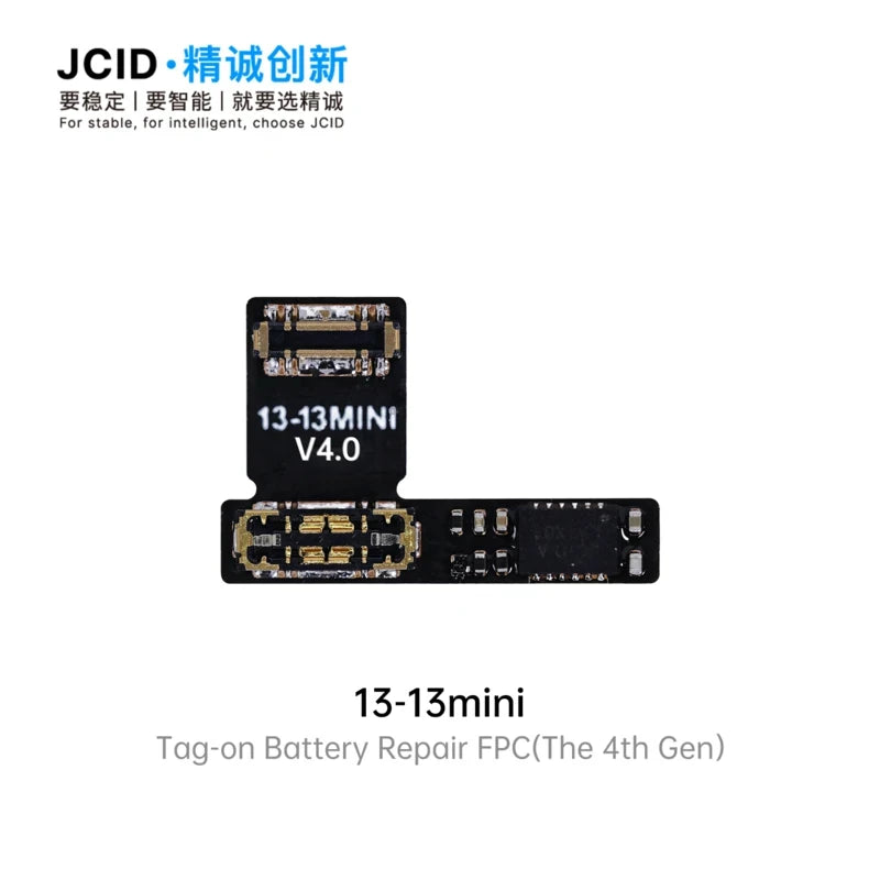 JCID 4th Gen Battery Repair Flex Tag On For iPhone 11 12 13 14 15 Plus Pro Max Mini Remove Warning Battery External Cable Tools Professional Repair Tools
