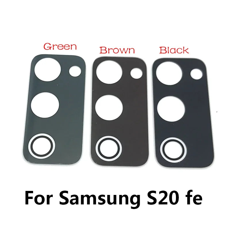 10Pcs, Back Rear Camera Glass Lens For Samsung S20 S21 S22 S23 S24 Plus Ultra FE 5G With Adhesive Samsung phone repair parts
