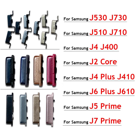 New Power Volume Side Button Key For Samsung J2 Core J400  J4 J6 Plus J5 J7 Prime J5 J7 2016 2017 J330 J530 J730 J510 J710 Samsung phone repair parts