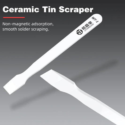 JTX WT-1 Ceramic Tin Scraper Solder Paste Scraping Knife Anti-static Non Magnetic Wear-resistant For BGA Stencil Reballing Professional Repair Tools