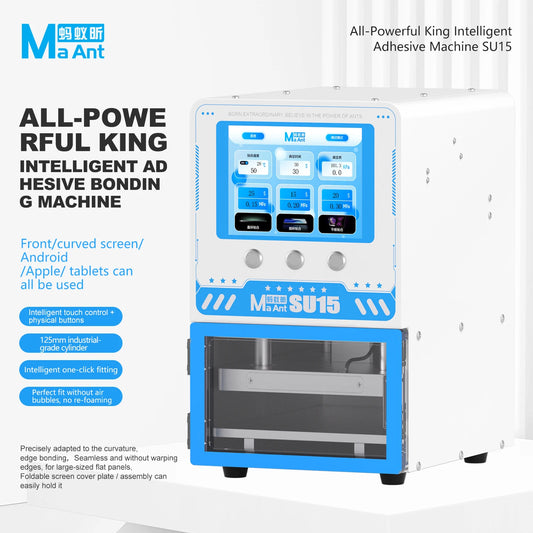 MAANT SU15 Intelligent Bonding Machine For Straight/Curved Screens/Android /IP/Tablet Adhesive Machine Phone Repair Tools Professional Repair Tools