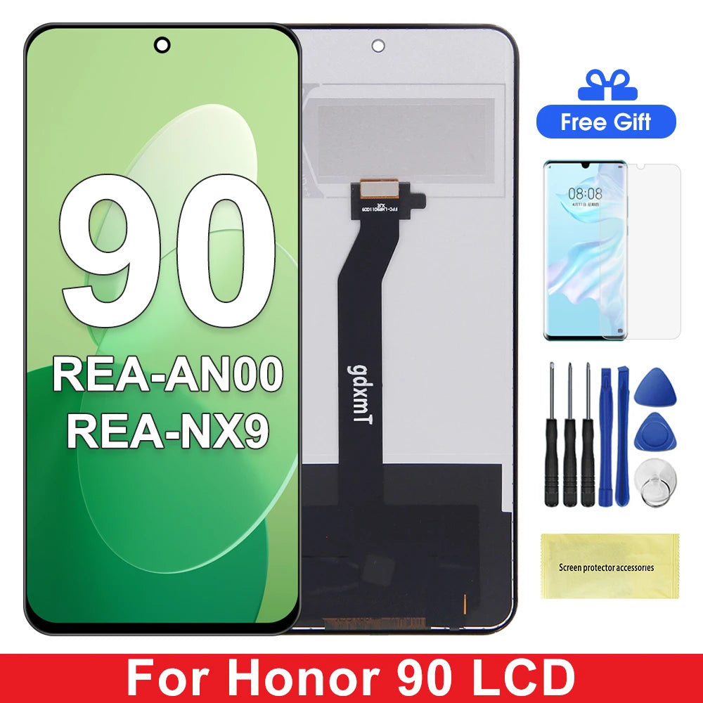 For Huawei For Honor 90 LCD Display REA-AN00, REA-NX9 Touch Screen With Touch Screen Replacement Parts 100% Tested Honor phone repair parts