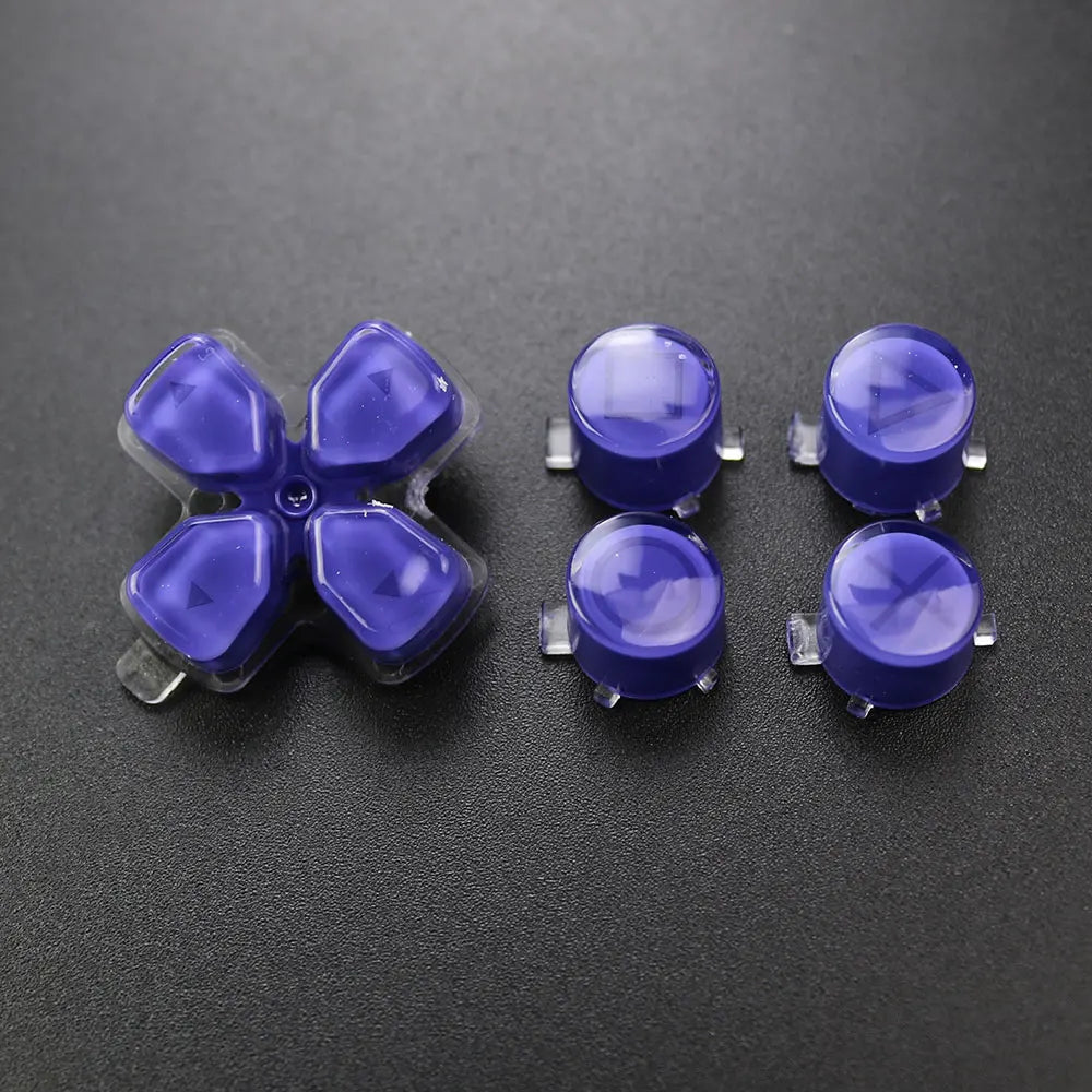 1Set For PS5  V1 V2 V3 Controller Gamepad Crystal Button A B X Y D Pad Cross Direction Function Key Replacement Game console repair parts