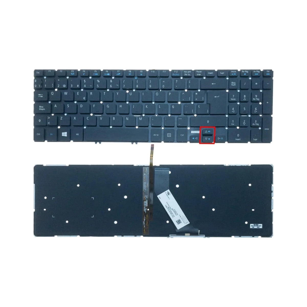 New Spanish Language  Backlit Keyboard For Acer Aspire V5-572 V5-572G V5-572P V5-572PG V5-573 V5-573G V5-573P V5-573PG  ACER laptop repair parts
