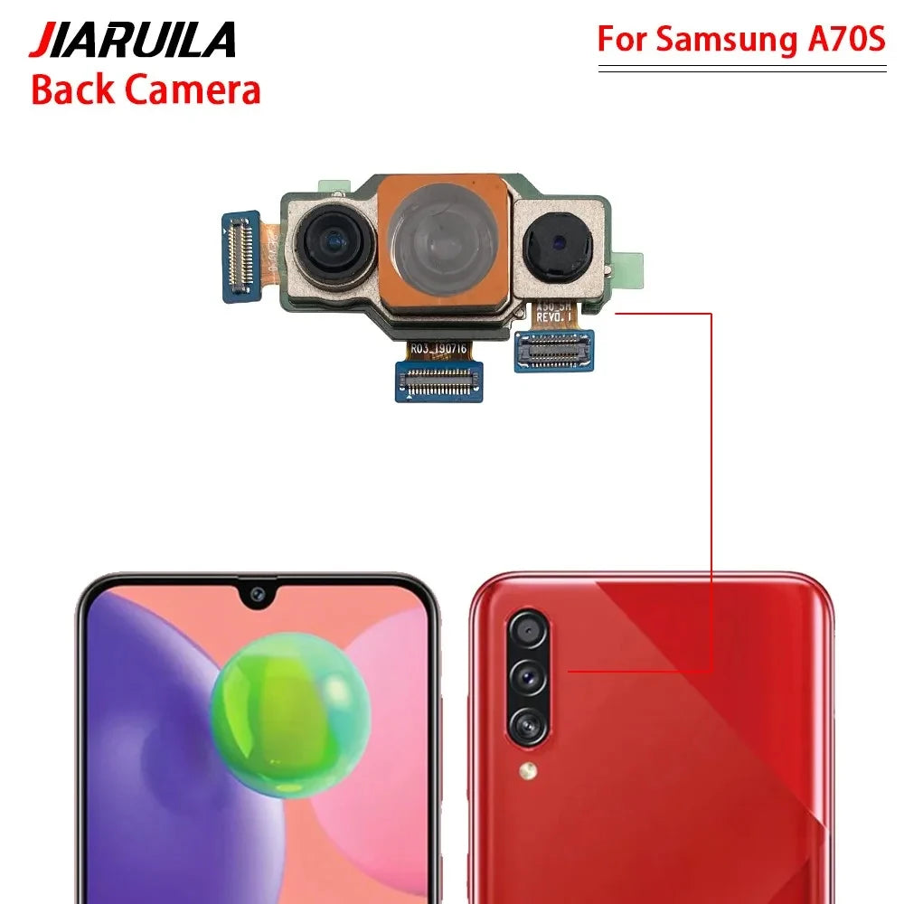 New Rear Camera For Samsung A51 A71 A70 A30s A50s A10 A20 A50 A80 A10s A20s A01 A12 A11 A31  A70s Back Camera Module Flex Repair Samsung phone repair parts