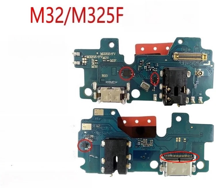 USB Charging Port Connector Plug Jack Charge Dock Board Flex Cable For Tab M10 20 21 22 30 M31 33 M35 51 M52 M53 M55 62  repair Samsung tablet repair parts
