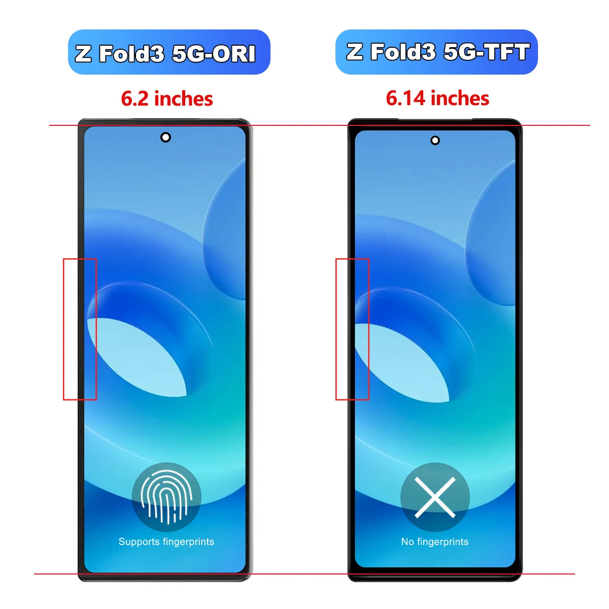 TFT Fold3 For Samsung Z Fold 3 F926 F9260 LCD Display Touch Screen Digitizer Assembly Replacement For Samsung Z Fold3 Screen Samsung phone repair parts