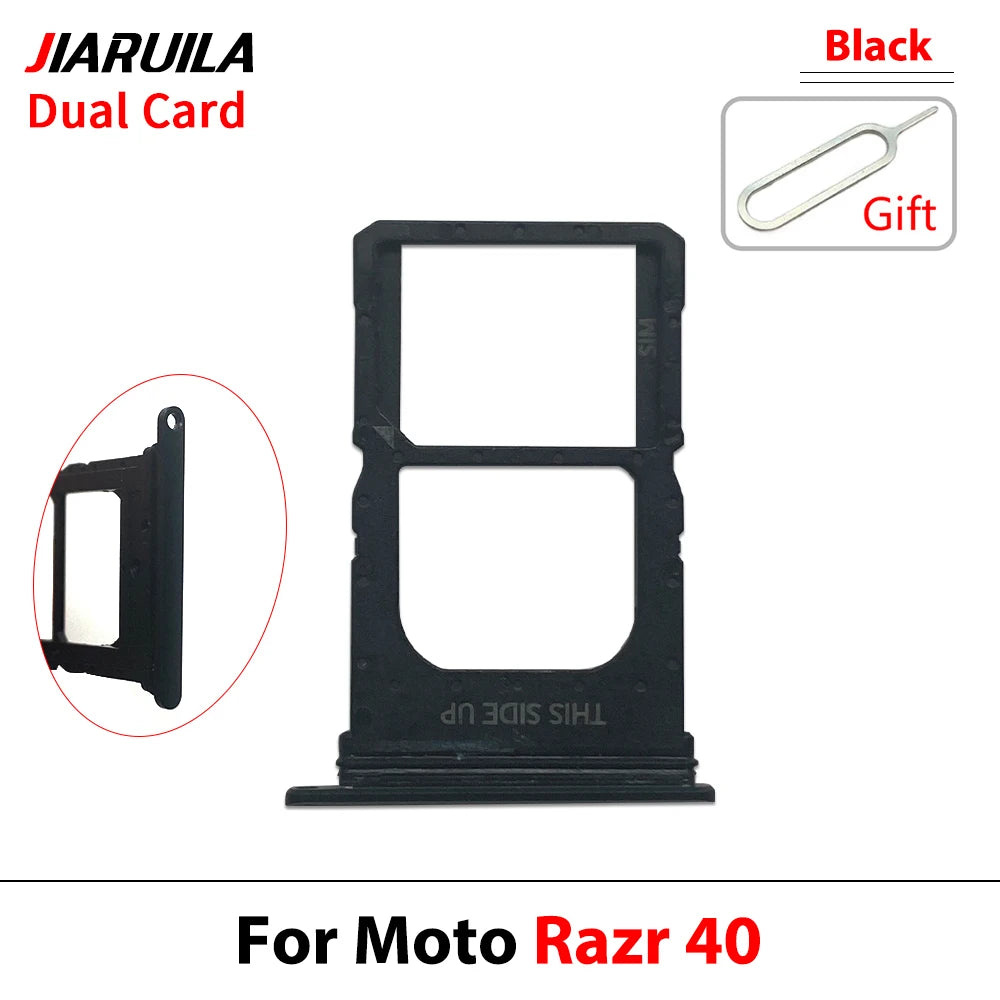 New For Motorola Moto Razr 40 50 Ultra 5G 2020 SIM Card Slot SD Card Tray Holder Adapter Motorola phone repair parts
