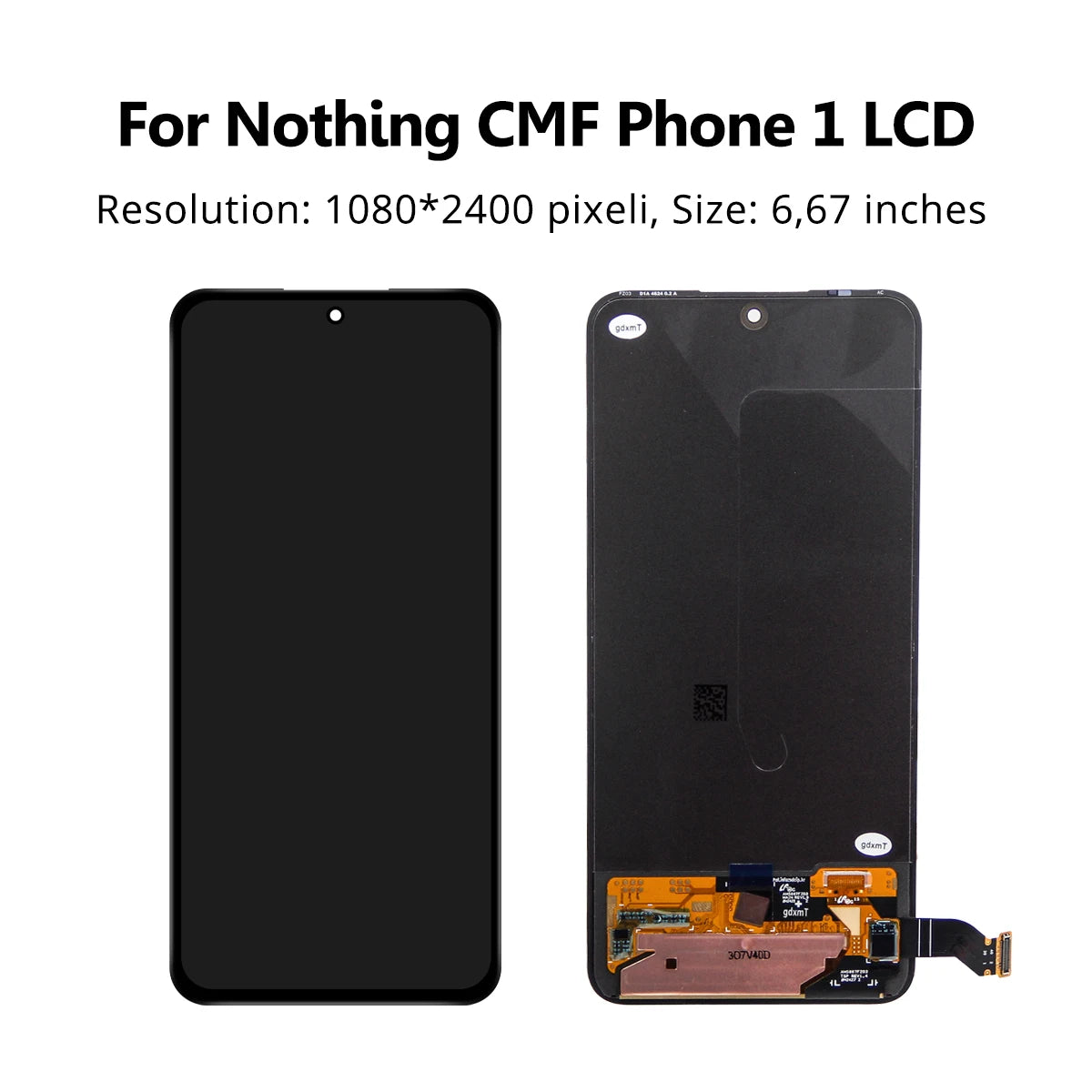 6.67“ OEM  For Nothing CMF Phone 1 A015 LCD Display Touch Screen Digitizer Assembly For Nothing CMF Phone One Repair Parts