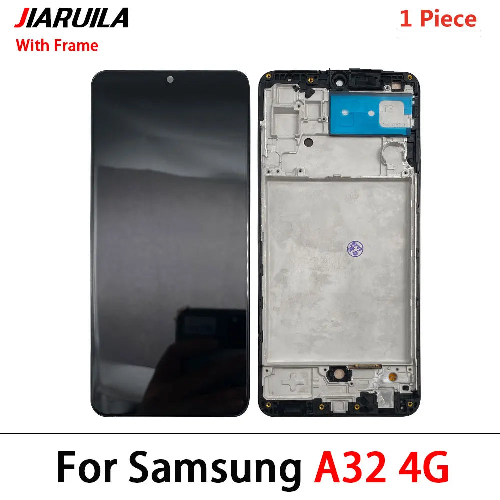 5Pcs, New Display Screen for Samsung A22 A32 A33 A53 4G 5G LCD Touch Screen Digitizer Assembly With Front Housing A Frame Samsung phone repair parts