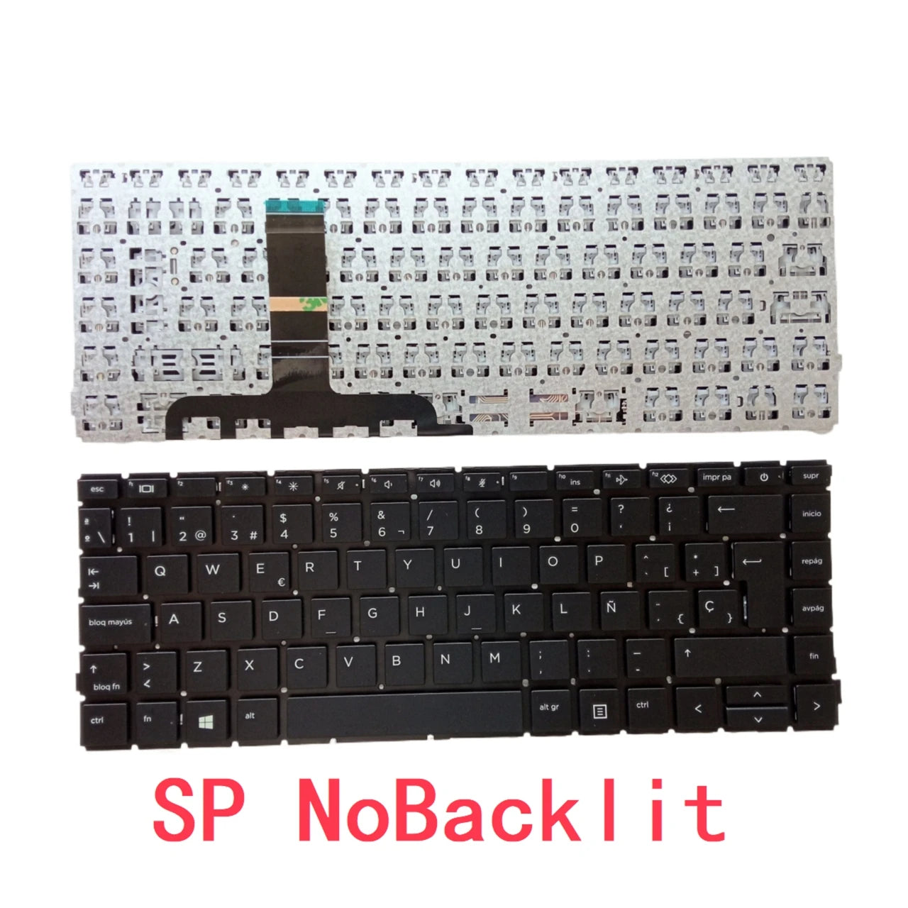 New Spanish UK Brazil Laptop Backlit Keyboard For HP ProBook 440 G8 / 445 G8 / 445R G8 / 640 G8 / 645 G8 Notebook PC Replacement  HP laptop repair parts