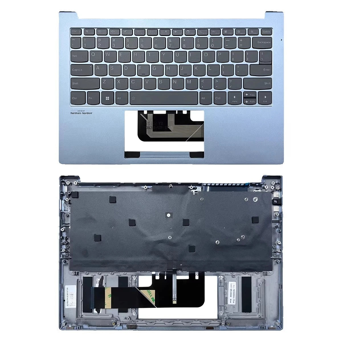 Upper case Keyboard for Lenovo ThinkBook 13X ITG C topcase palmrest touchpad shell Cover 5CB1D66586 Lenovo laptop repair parts