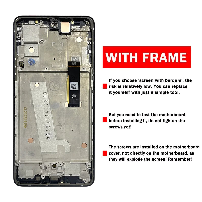 AMOLED For Motorola Moto Edge 30 LCD Display Touch Panel Screen Digitizer Assembly For Motorola Edge30 LCD With Fingerprint Motorola phone repair parts