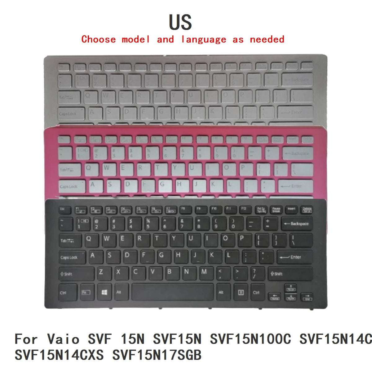 New US Language  Backlit Keyboard For Sony Vaio SVF 15N SVF15N SVF15N100C SVF15N14CXB SVF15N14CXS SVF15N17SGB SONY laptop repair parts