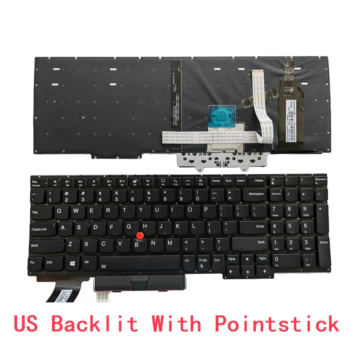 New US Spanish Latin Laptop Backlit Keyboard For Lenovo Thinkpad E15 Gen2 Notebook PC Replacement Lenovo laptop repair parts