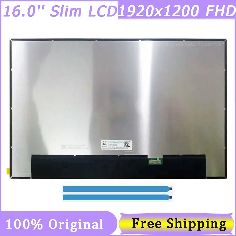 16 Inch Slim 30 Pin Laptop Screen MNG007QS2-1 LP160WU1 SPD1 LP160WU1-SPD1 FHD 1920*1200 EDP IPS Non-Touch Computer Component