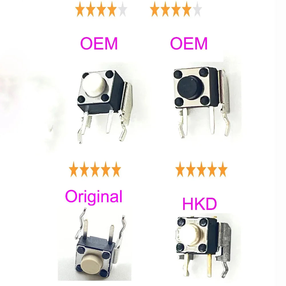 100PCS LB RB shoulder buttons button for Xbox One 360 controller clicker bumper trigger Game console repair parts