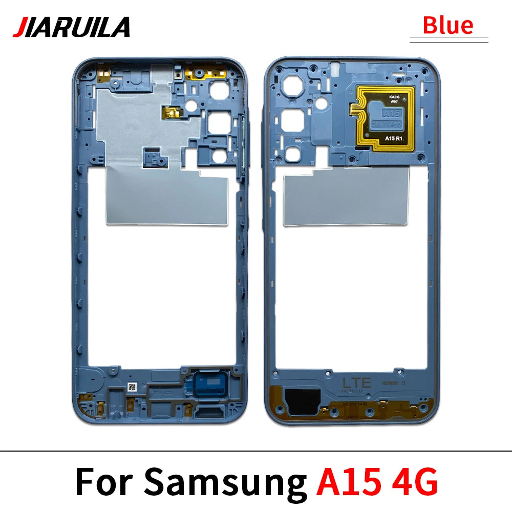 New For Samsung A15 4G A155F / A15 5G A156B / A05 / A05s / A25 5G Housing Middle Frame Bezel Middle Plate Cover Samsung phone repair parts