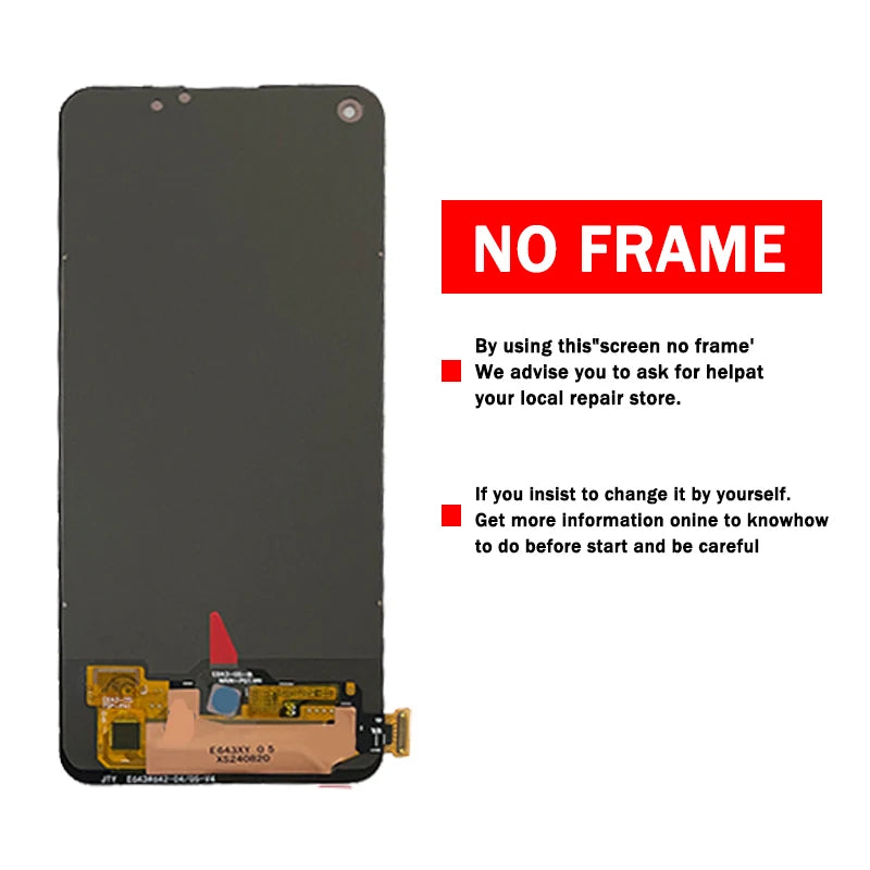 Super AMOLED For Oppo Reno6 Lite LCD Display Touch Screen Digitizer Assembly For Oppo Reno 6 Lite CPH2365 Display  Oppo phone repair parts