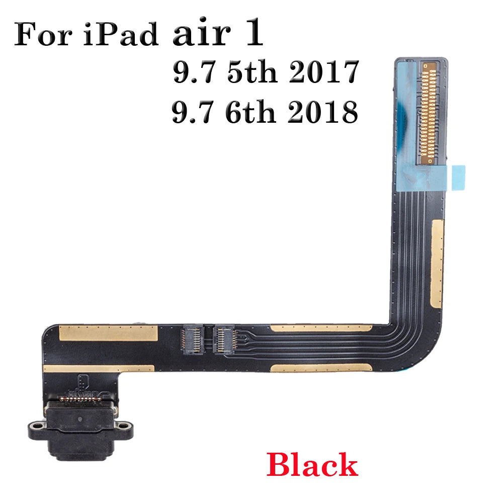 10-50Pcs Charger Dock Jack Socket Connector Data Flex Cable For iPad 5 6 7 8 9 air 1 2019 2020 2021 2017 2018 USB Charging Port iPad tablet repair parts