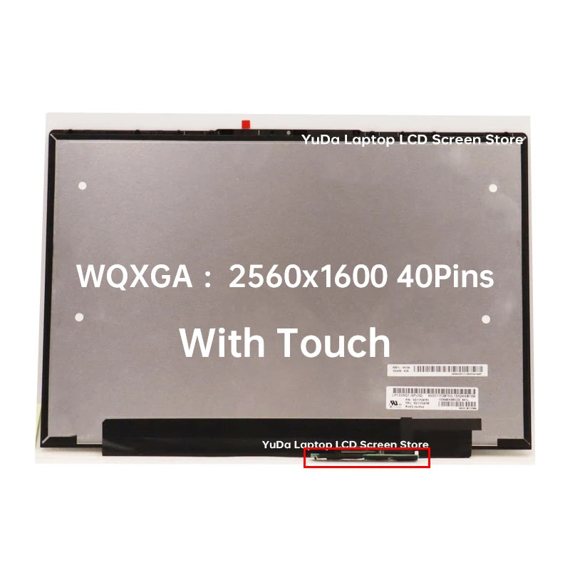13.3" Touch Screen For Lenovo ThinkBook 13x G2 IAP Type 21AT LCD Display Digitizer + With Frame Assembly Replacement 2560x1600 Lenovo laptop repair parts