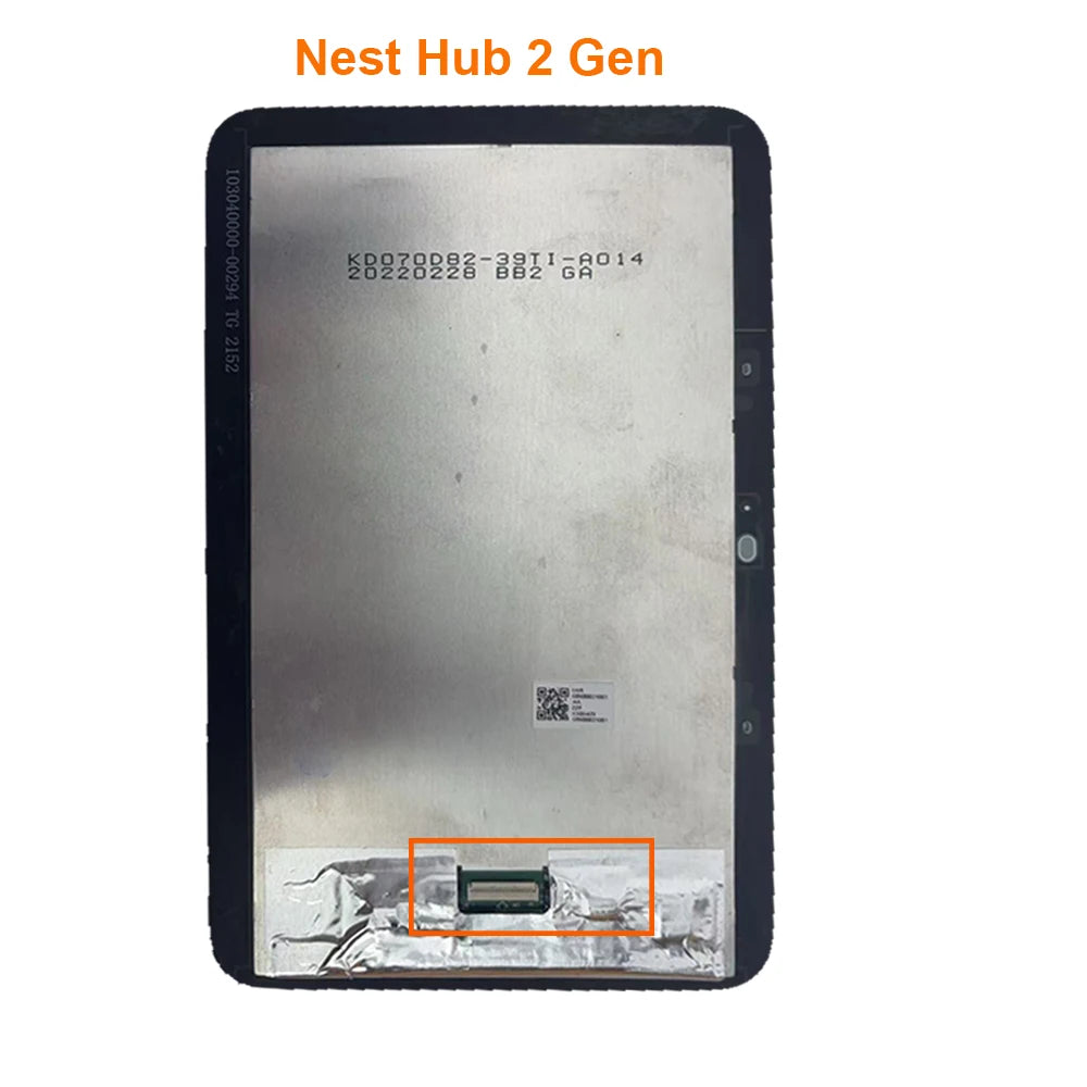 For Google Home Nest Hub 1 Generation / 2 Generation Nest Hub LCD Display Touch Screen Digitizer Assembly Tablet repair parts