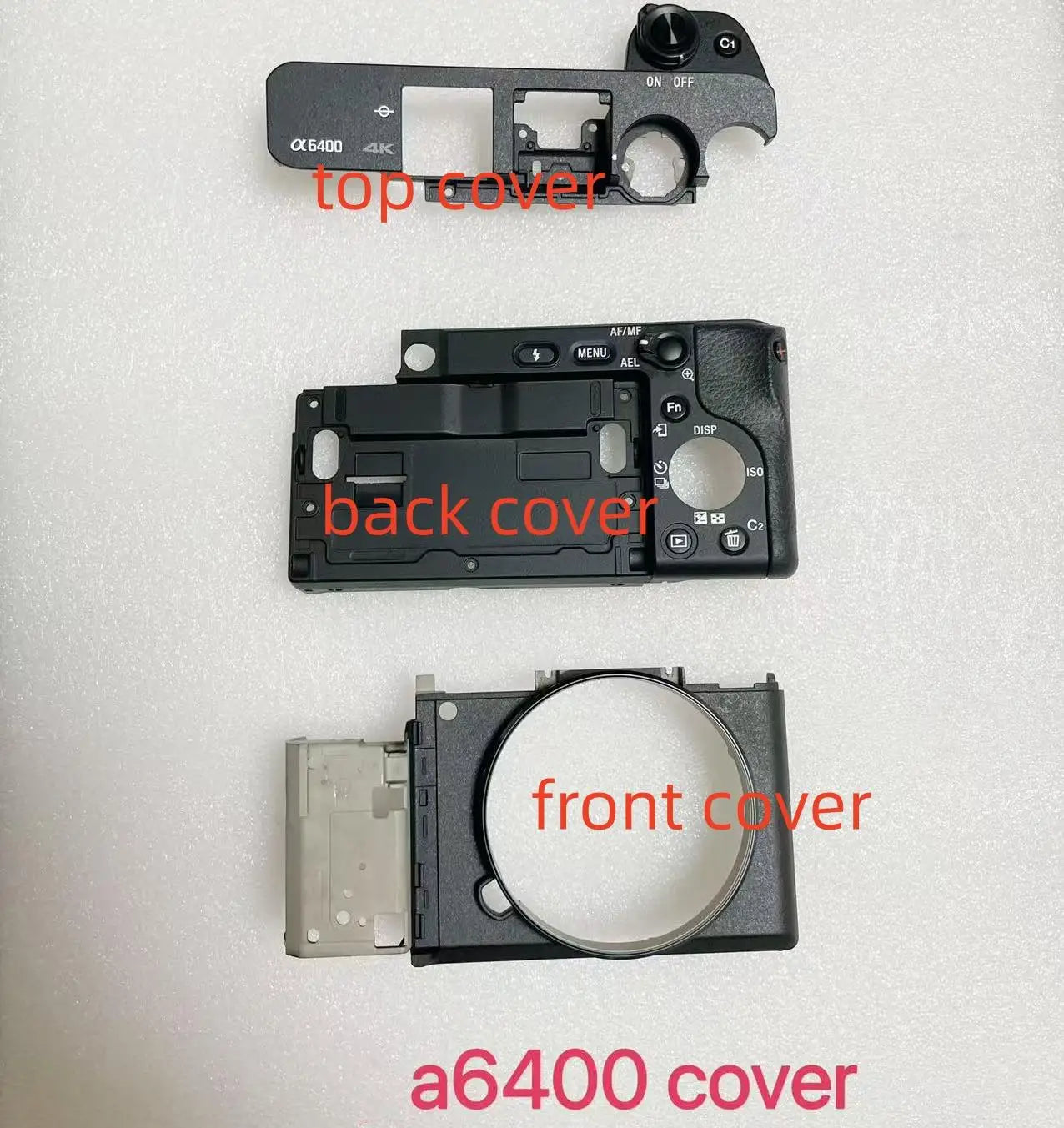 New Original Camera Body Shell for Sony A6400 a6400 Top Back Front Cover Shell Repair Part Digital Camera repair parts