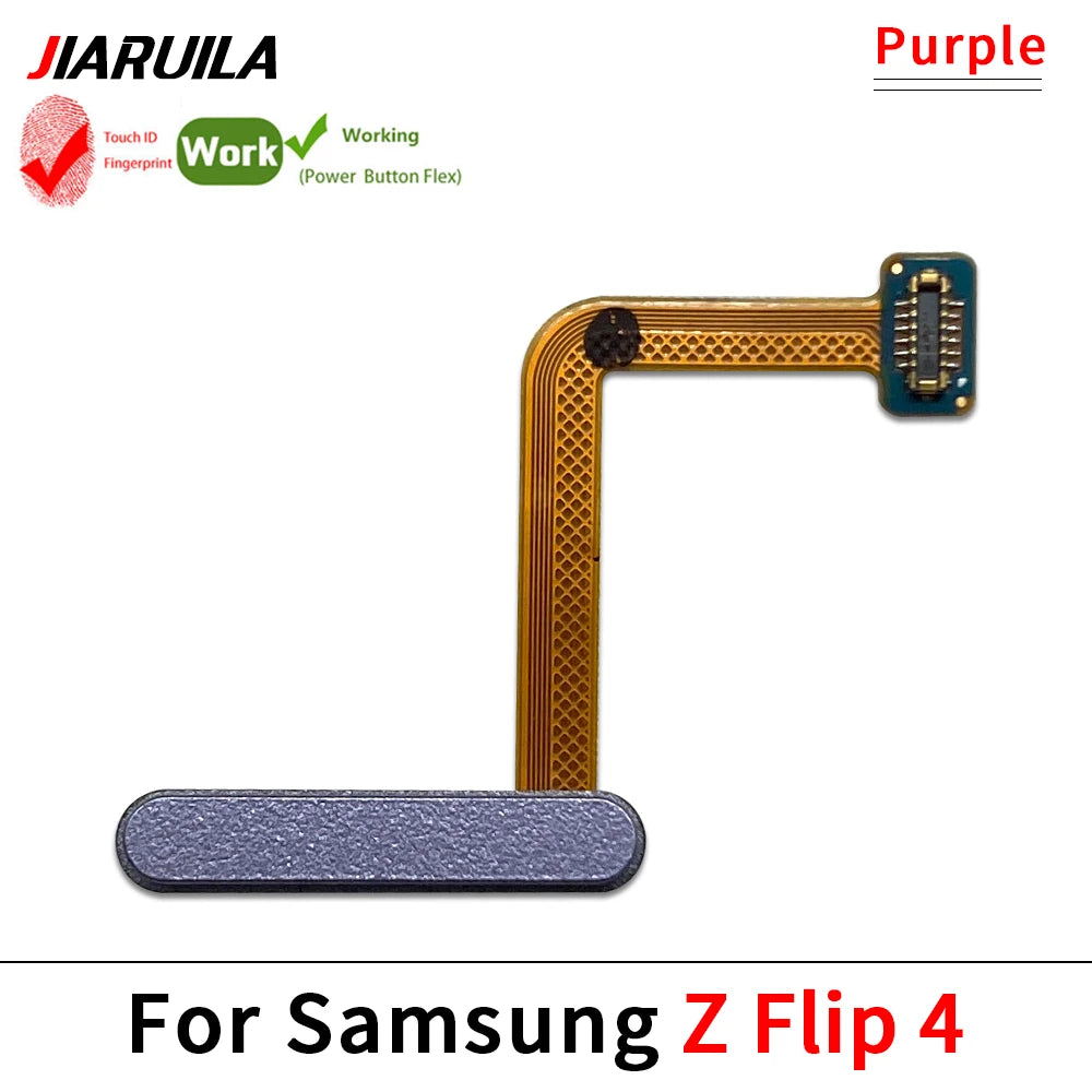 Fingerprint Home Button Fingerprint Menu Return Key Recognition Sensor Flex Cable For Samsung Z Flip 3 4 5 5G Samsung phone repair parts