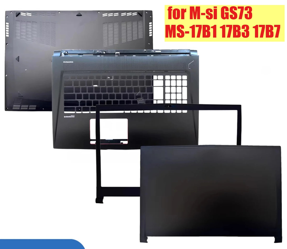 Cover case for MSI GS73 MS-17B1 17B3 17B7 Lcd back housing bezel frame upper palmrest topcase bottom hinge shell MSI laptop repair parts