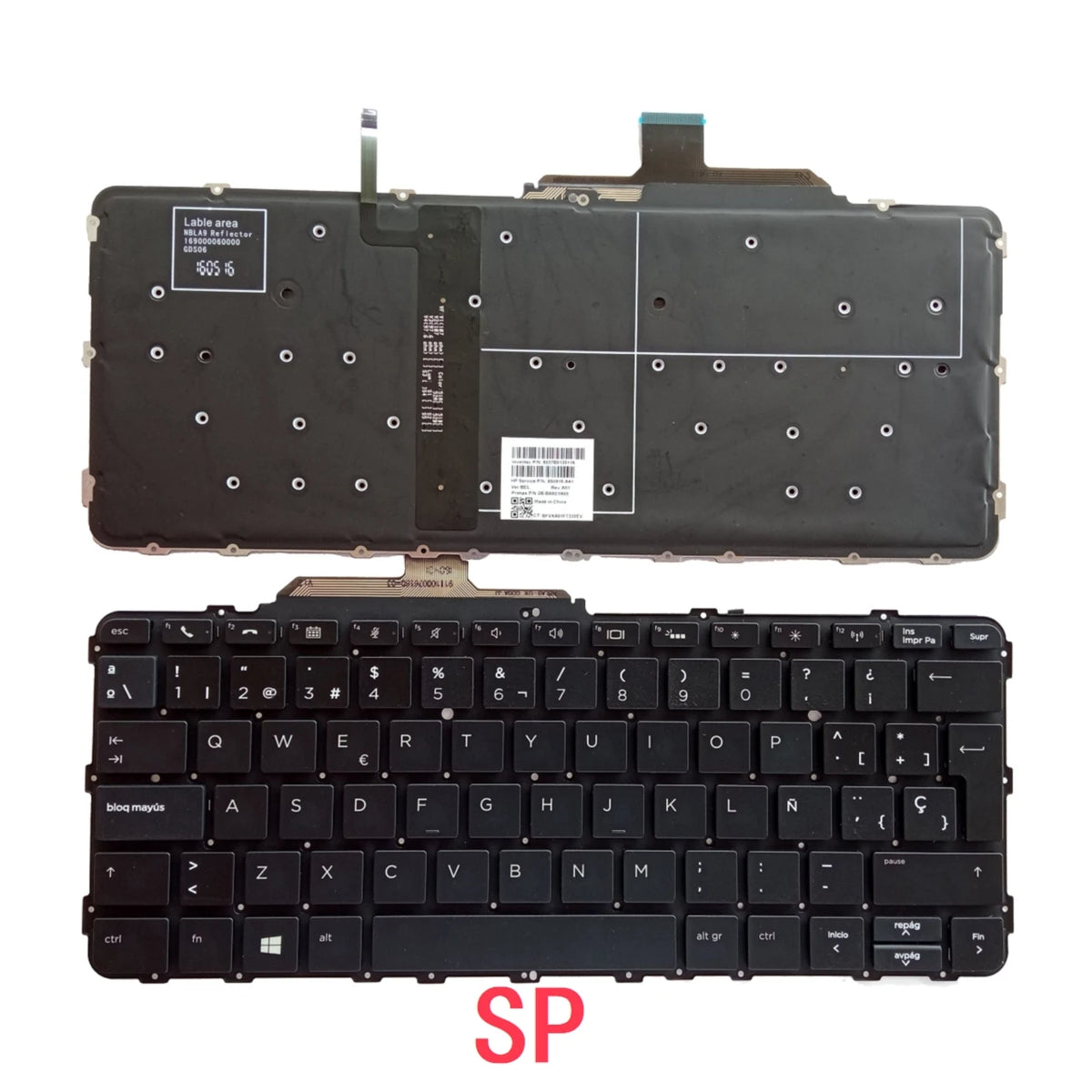 New US Spanish Latin UK Arab Brazil Portuguese Laptop Backlit Keyboard For HP EliteBook Folio G1 904671-001  HP laptop repair parts