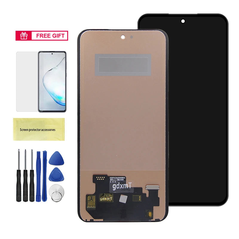 A55 TFT Screen Assembly for Samsung Galaxy A55 A556B A556B/DS LCD Display Digital Touch Screen with Frame Replacement Samsung phone repair parts
