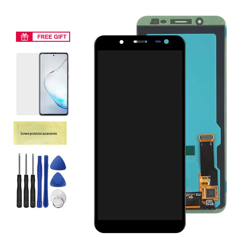 AMOLED J600 Display Screen, for Samsung Galaxy J6 J600 J600F J600G J600FN J600L Lcd Display Touch Screen Digitizer Assembly Samsung phone repair parts