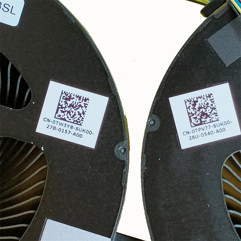 NEW Original LAPTOP CPU GPU Cooling Fan For Dell Alienware Area 51M R2 0TPV77 0TW5Y8 12V RTX3080 Dell laptop repair parts