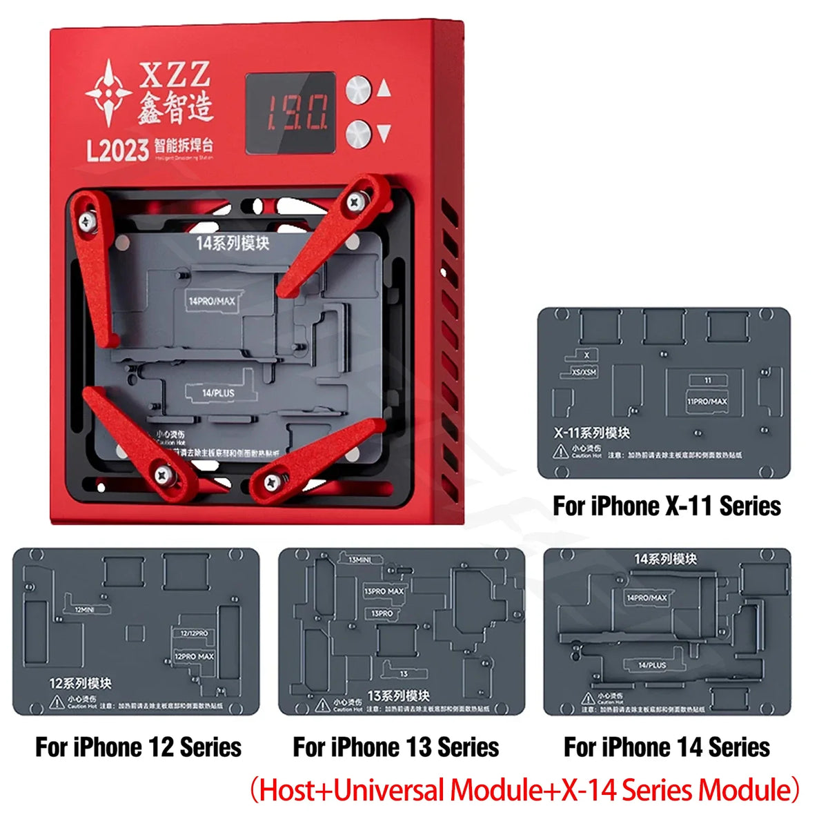 Xinzhizao XZZ L2023 Preheater Desoldering Station for iPhone X - 17PM Android Dot Matrix Motherboard Chip Soldering Repair tools Professional Repair Tools
