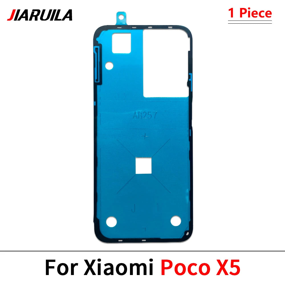 10Pcs/Lot, Back Battery Cover Door sticker Adhesive glue tape For XIaomi Poco F3 F4 F5 M4 X3 X4 X5 X6 Pro GT 4G 5G  Xiaomi  Xiao mi phone repair parts