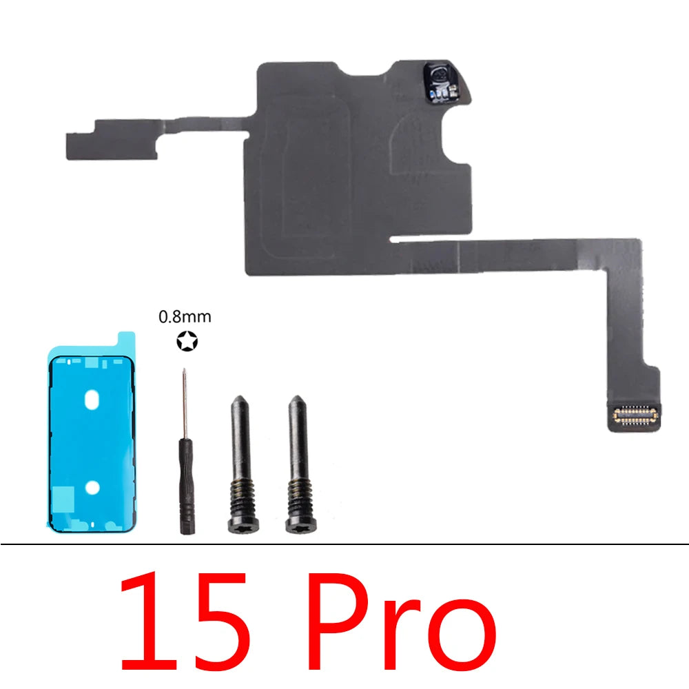 Earpiece Light Sensor Proximity Flex Cable for iPhone 16 Plus 15 ProMax No Speaker Sensor Ribbon iPhone phone repair parts