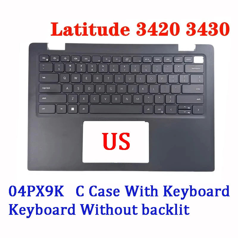 NEW ORIGINAL Laptop Top Case For Dell Latitude 3420 3430 E3420 US/UK/IT/GR/SP/BE Version 4PX9K  04PX9K Dell laptop repair parts