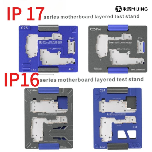MIJING C25/C24Pro  Middle Layered Test Stand for IP 16-17 Pro Max Logic Board Testing Frame Repair Tools Professional Repair Tools