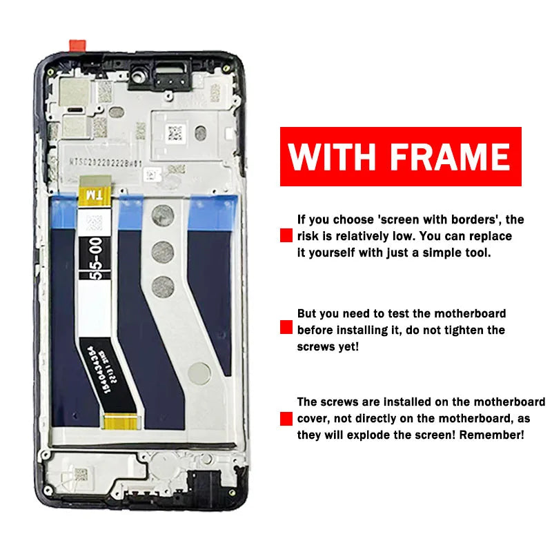 6.5" New For Motorola Moto G62 5G LCD XT2223-1 Display + Touch Screen Sensor Digiziter Assembly Replacement For Moto G62 Display Motorola phone repair parts