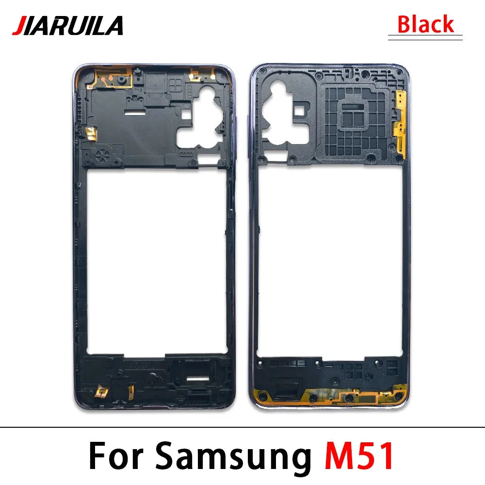 New Middle Frame For Samsung M23 M52 M53 M51 M54 M62 M35 5G M526B M536B M625F Door Housing Bezel Repair Parts Samsung phone repair parts