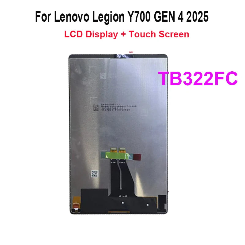 8.8 Inch LCD For Lenovo LEGION Y700 GEN 4 2025 TB322FC Display LCD Touch Screen Digitizer Replacement for Lenovo Y700 4th Gen Lenovo tablet repair parts