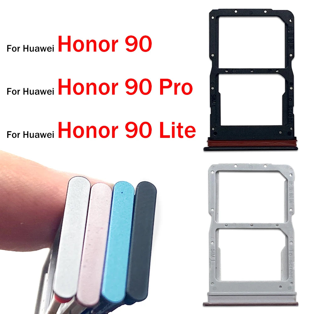 New For Huawei Honor 90 Pro Lite 5G SIM Card Tray Slot Holder Adapter Accessories Huawei phone repair parts