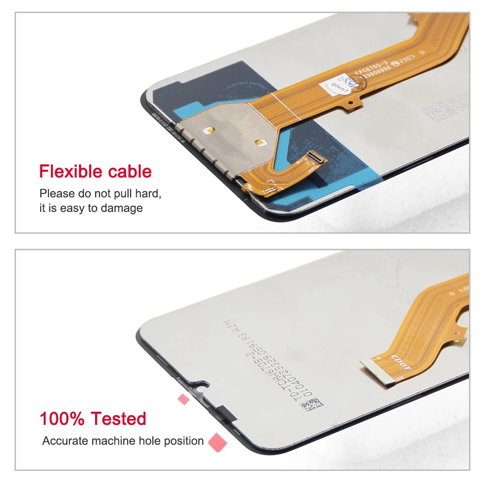 6.75" For TCL 40 SE Display LCD With Touch Screen Digitizer Full Assembly For TCL 40SE T610 T610K T610P Repairpart TCL phone repair parts